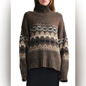Altuzarra Cecie Fair Isle-Style Wool-Blend Sweater